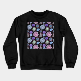 Beautiful Succulent Pattern Crewneck Sweatshirt